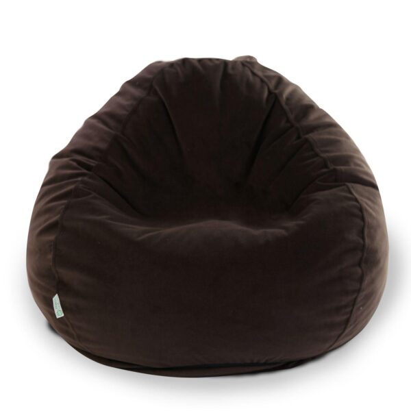 Majestic Home Goods Faux-Suede Small Beanbag Chair