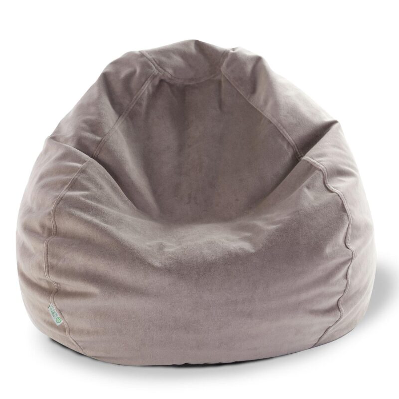 Majestic Home Goods Faux-Suede Small Beanbag Chair - Image 2