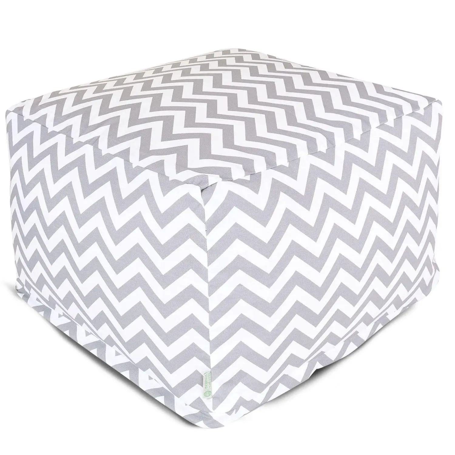 Majestic Home Goods Chevron Indoor Outdoor Large Ottoman 3 Majestic Home Goods Chevron Indoor Outdoor Large Ottoman - Image 3