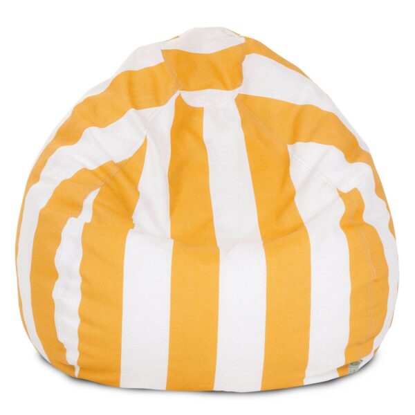 Majestic Home Goods Striped Indoor Outdoor Small Beanbag Chair