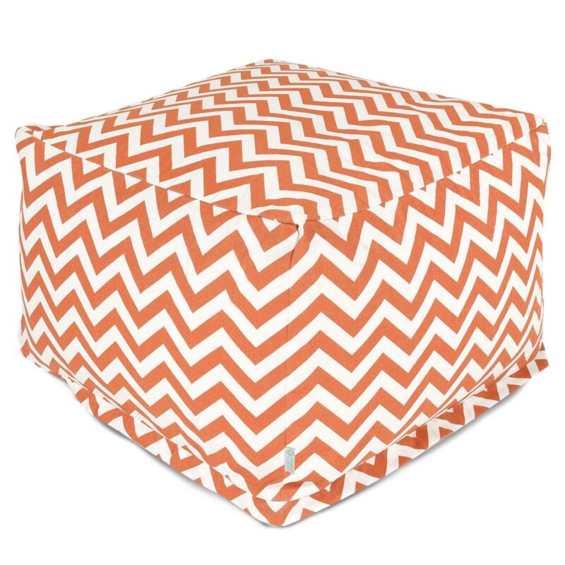 Majestic Home Goods Chevron Indoor Outdoor Large Ottoman