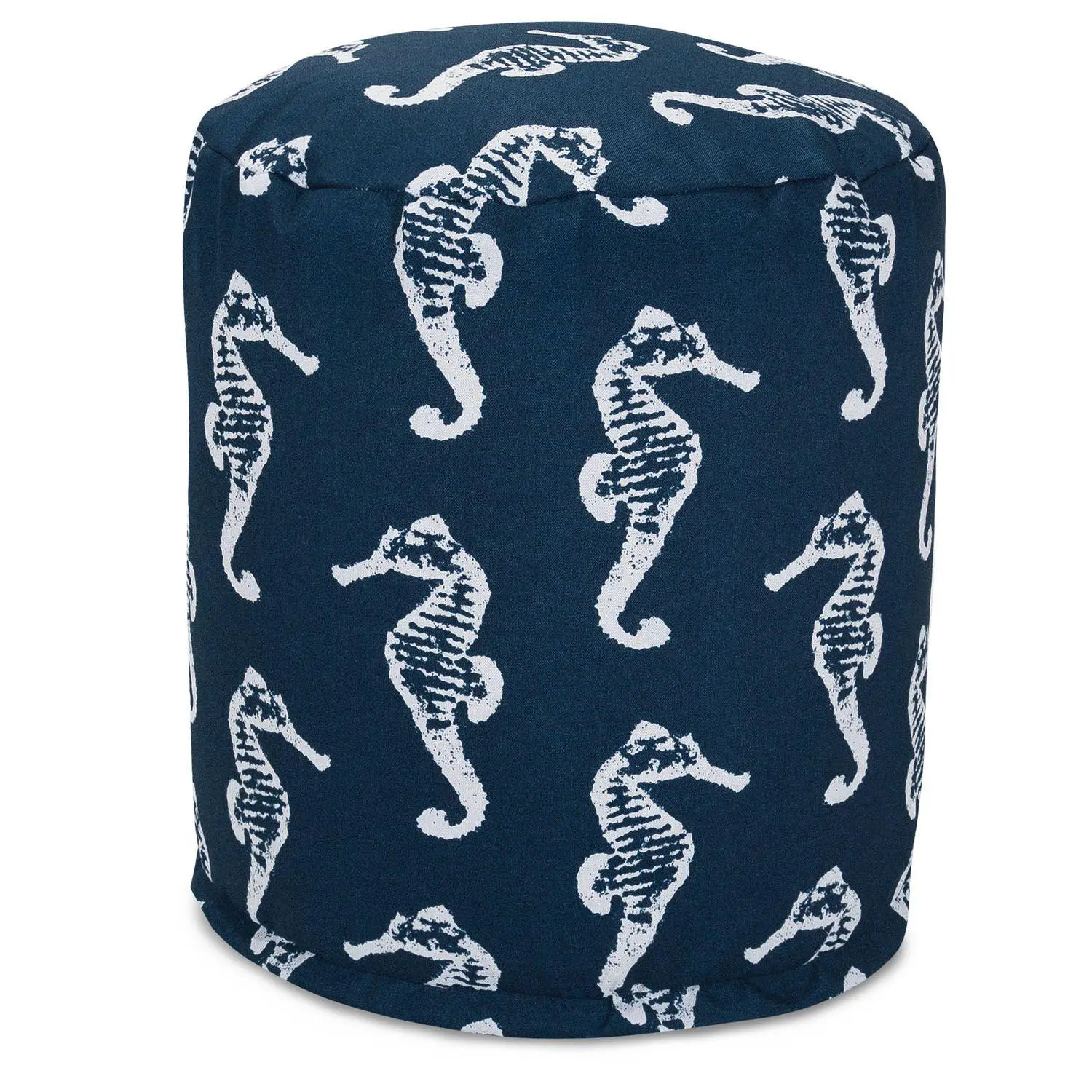 Majestic Home Goods Seahorse Indoor Outdoor Small Pouf Ottoman 1 Majestic Home Goods Seahorse Indoor Outdoor Small Pouf Ottoman