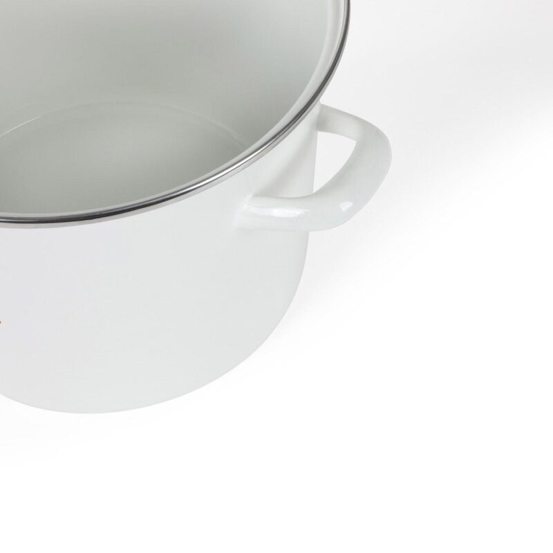 Martha Stewart 16-Quart Enameled Steel Lobster Print Stock Pot with Lid - Image 3