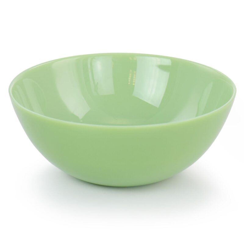 Martha Stewart 2 Piece 10 Inch Jadeite Glass Serving Bowl Set in Jade Green - Image 2