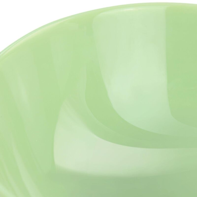 Martha Stewart 2 Piece 10 Inch Jadeite Glass Serving Bowl Set in Jade Green - Image 5