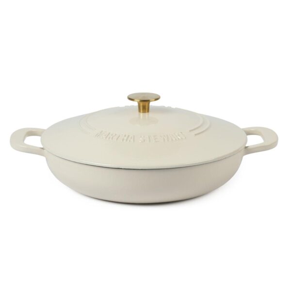 Martha Stewart 3.5 Qt. Enameled Cast Iron Dutch Oven Braiser