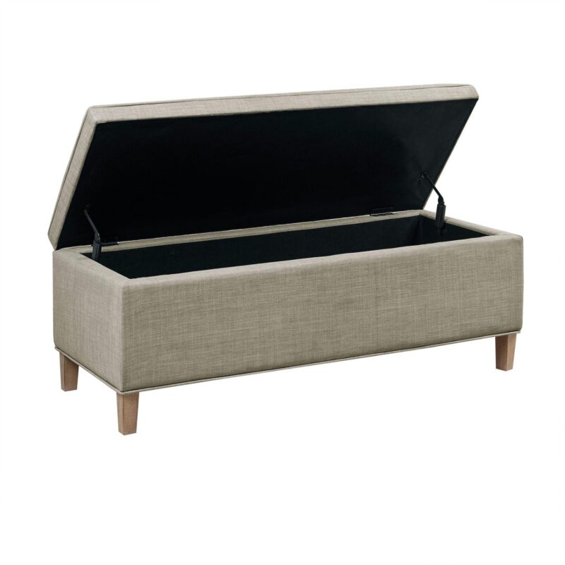 Martha Stewart Caymus Upholstered Storage Ottoman - Image 6