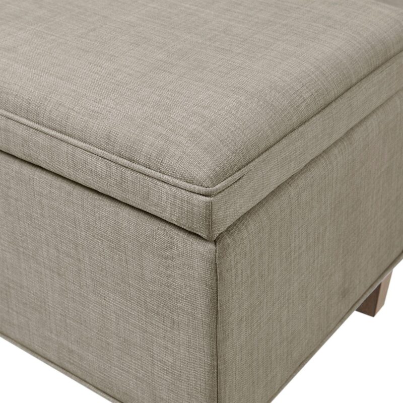 Martha Stewart Caymus Upholstered Storage Ottoman - Image 8