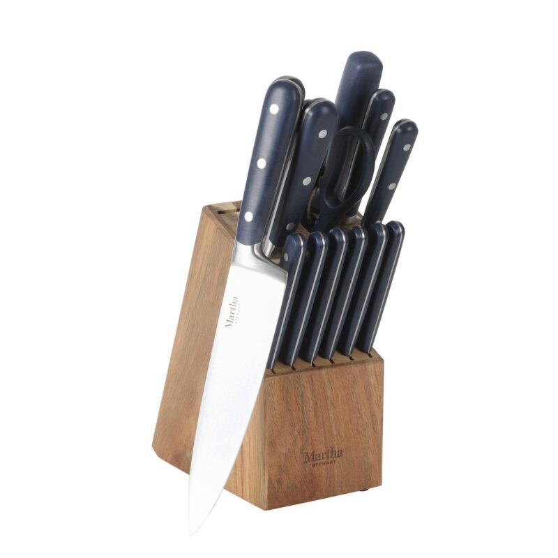 Martha Stewart Eastwalk 14-Piece Matte Knife Block Cutlery Set - Image 13