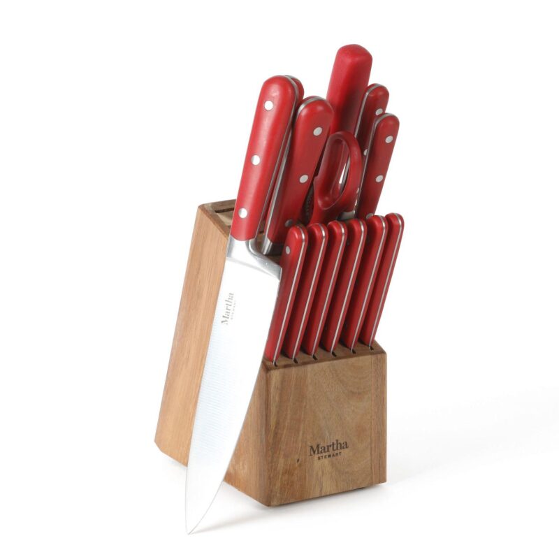 Martha Stewart Eastwalk 14-Piece Matte Knife Block Cutlery Set - Image 14
