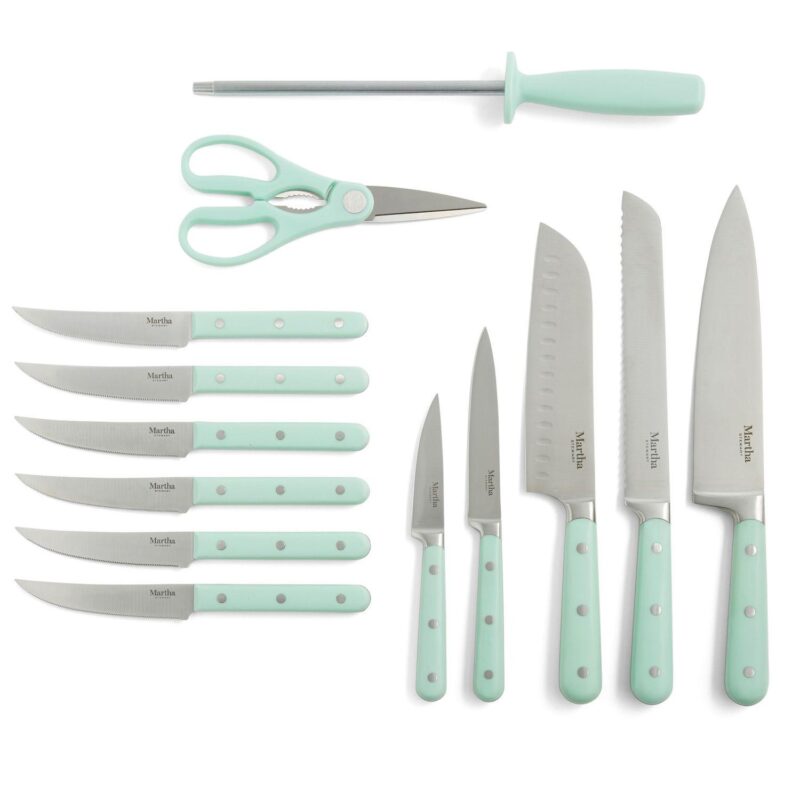 Martha Stewart Eastwalk 14-Piece Matte Knife Block Cutlery Set - Image 2