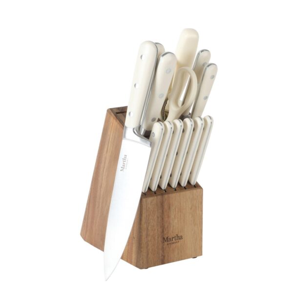 Martha Stewart Eastwalk 14-Piece Matte Knife Block Cutlery Set