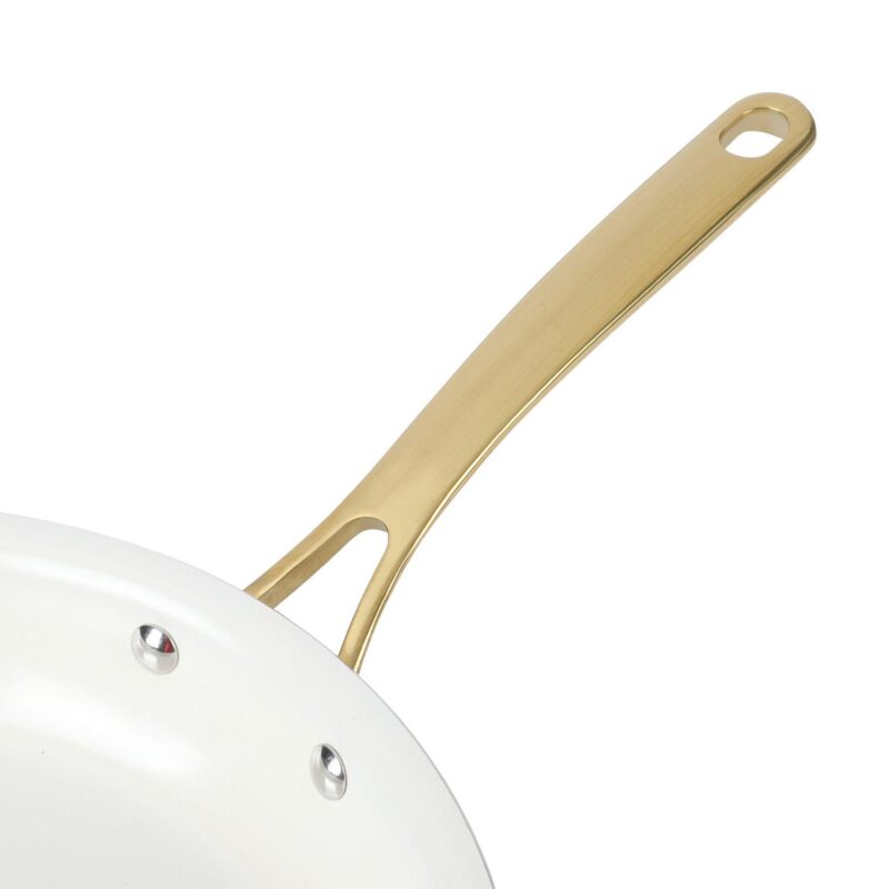 Martha Stewart Lockton 10-Piece Ceramic Nonstick Aluminum Cookware Set with Lids - Image 2