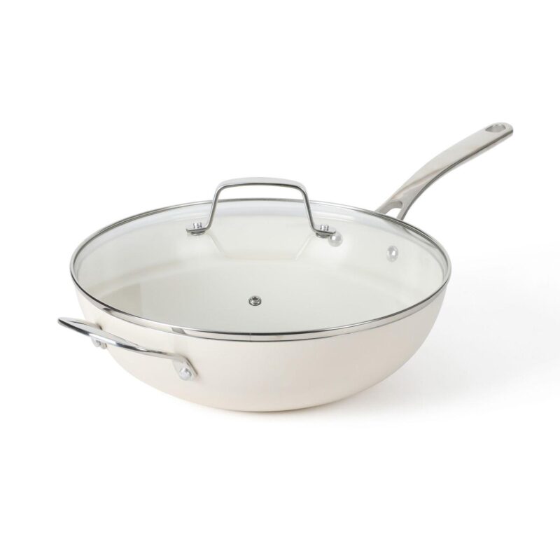 Martha Stewart Lockton 12 in. Ceramic Nonstick Multipurpose Wok Frying Pan - Image 12