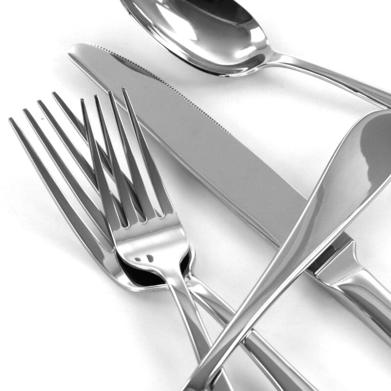 Martha Stewart Sutton 20 Piece Stainless Steel Flatware Set - Image 4