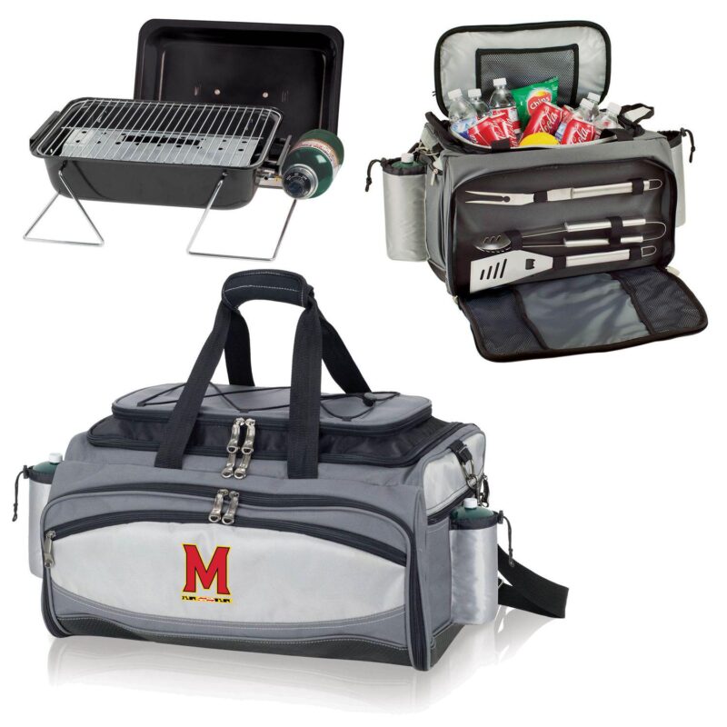 Maryland Terrapins 6-pc. Propane Grill and Cooler Set - Image 3