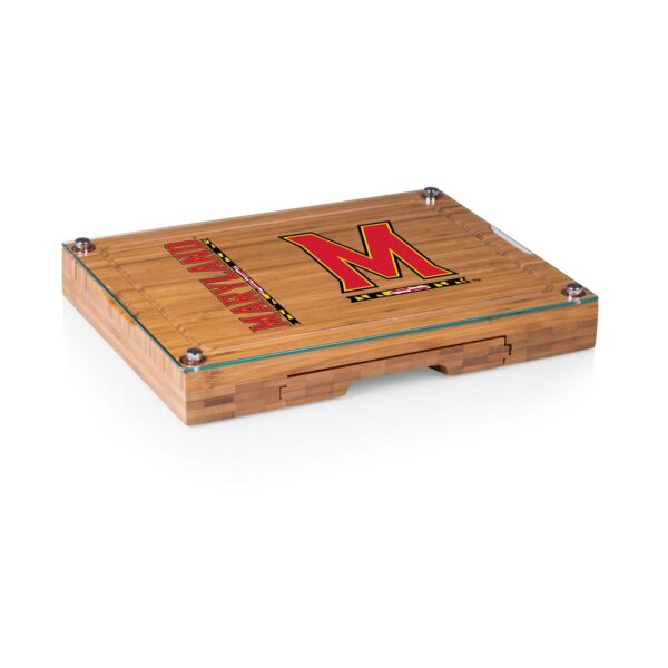 Maryland Terrapins Concerto Glass-Top Cutting Board Set