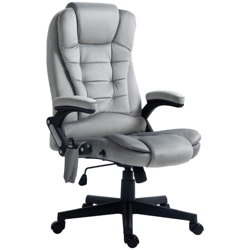 Massage Office Chair With 6 Points Heat Velvet Executive Office Chair - Image 6