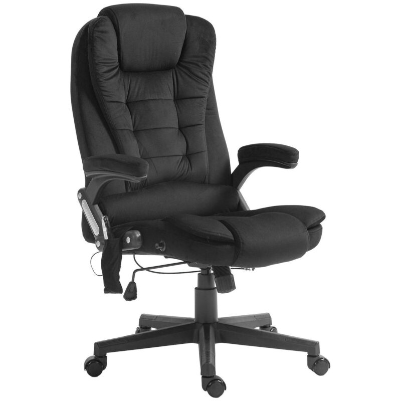Massage Office Chair With 6 Points Heat Velvet Executive Office Chair - Image 5
