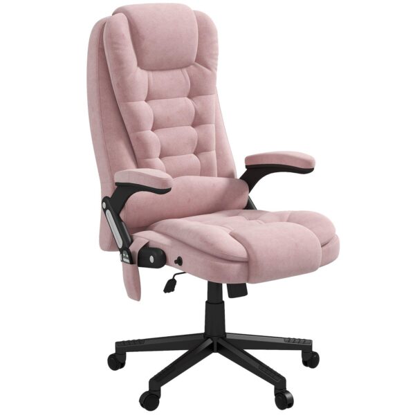 Massage Office Chair With 6 Points Heat Velvet Executive Office Chair