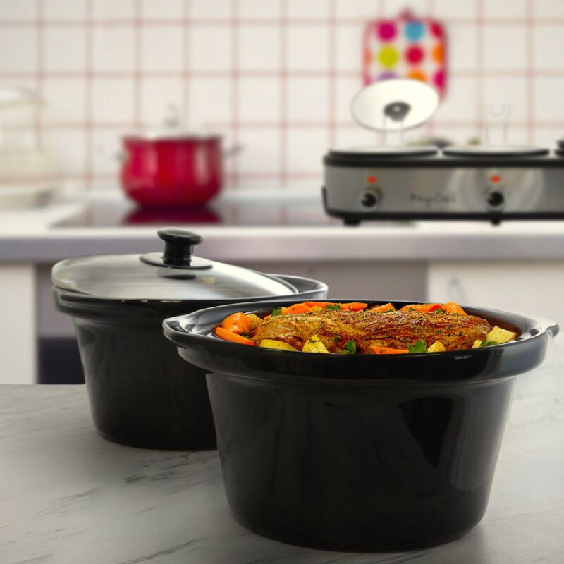 MegaChef 2.5-qt. Triple Slow Cooker and Buffet Server - Image 6