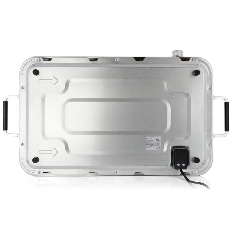 MegaChef 3-in-1 Electric Chafing Buffet Server and Warming Tray with Triple 2.63 qt. Trays and 8.6 qt. Baking Pan - Image 6
