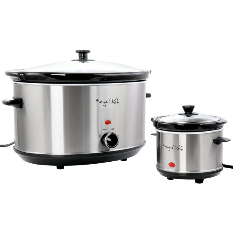 MegaChef 8-qt. Slow Cooker and Mini 0.6-qt. Warmer Set - Image 3
