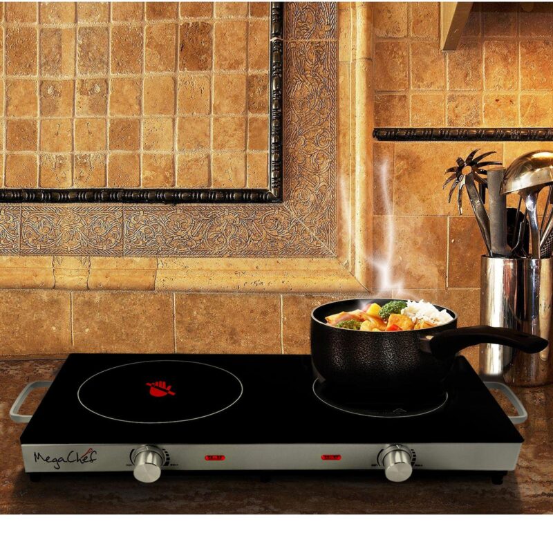 MegaChef Ceramic Infrared Double Cooktop - Image 3