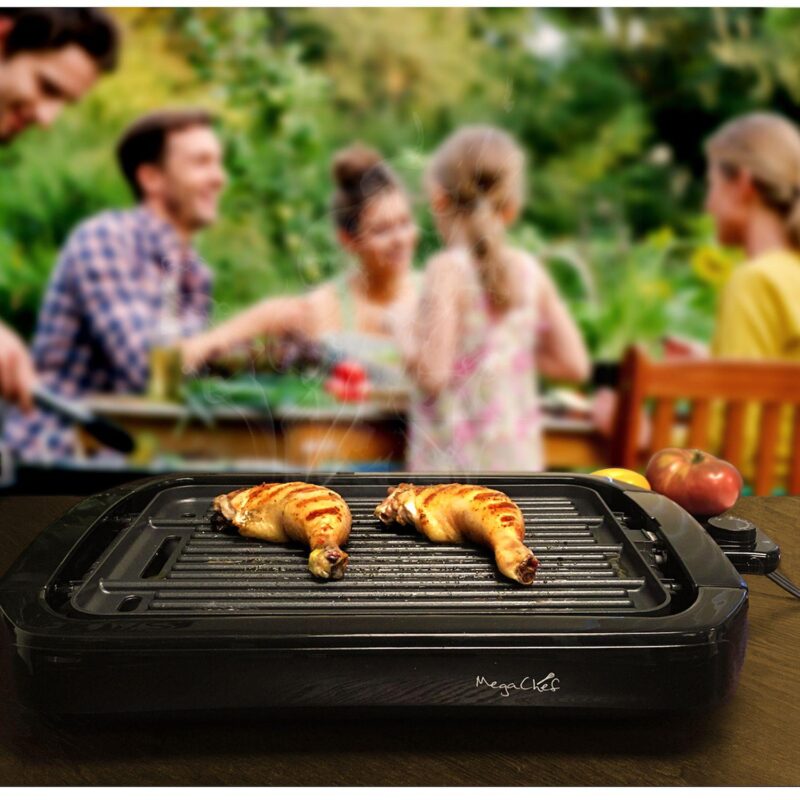 MegaChef Dual-Surface Reversible Indoor Grill and Griddle - Image 3