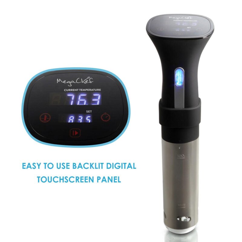MegaChef Immersion Circulation Precision Sous-Vide Cooker with Digital Touchscreen - Image 4