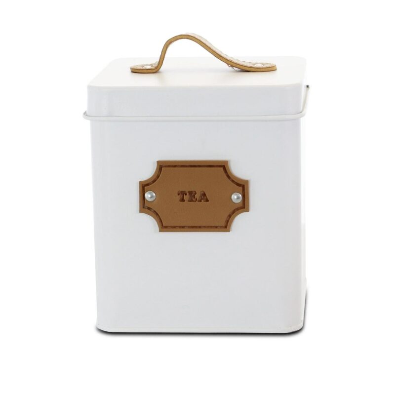 Megachef MG-415 5 Piece Kitchen Food Storage and Organization Canister Set, White - Image 2