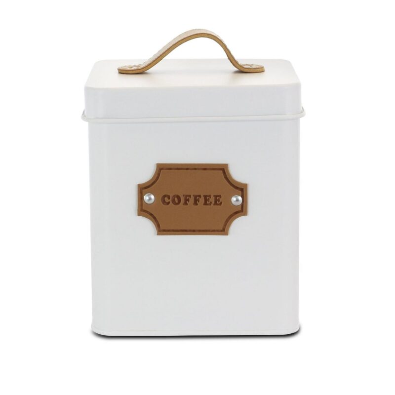 Megachef MG-415 5 Piece Kitchen Food Storage and Organization Canister Set, White - Image 4