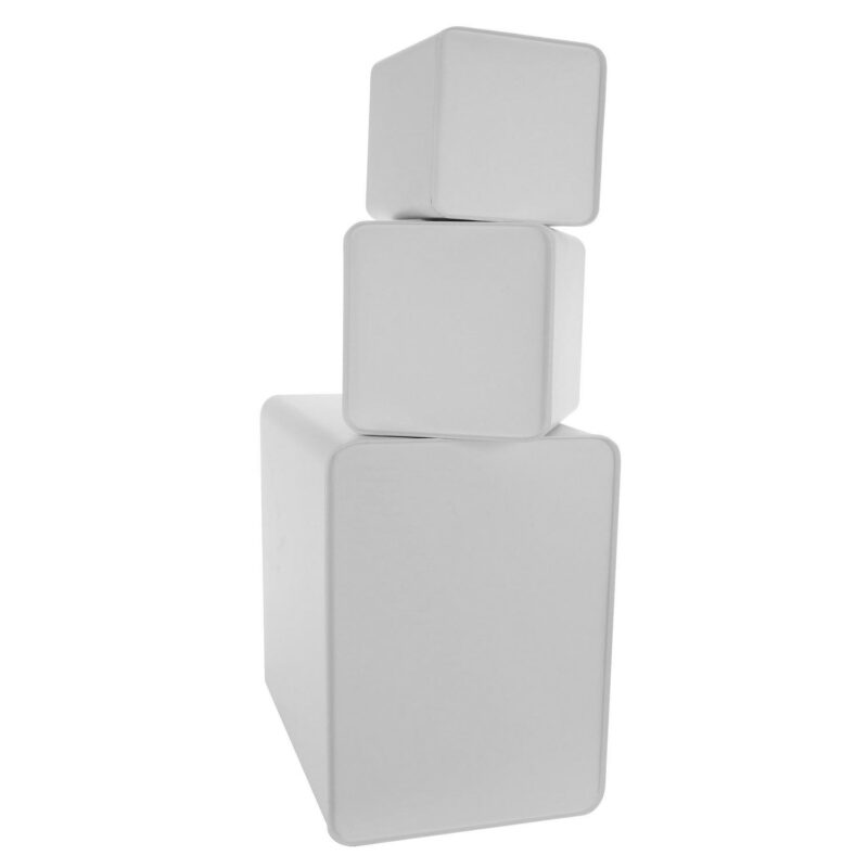 Megachef MG-415 5 Piece Kitchen Food Storage and Organization Canister Set, White - Image 9