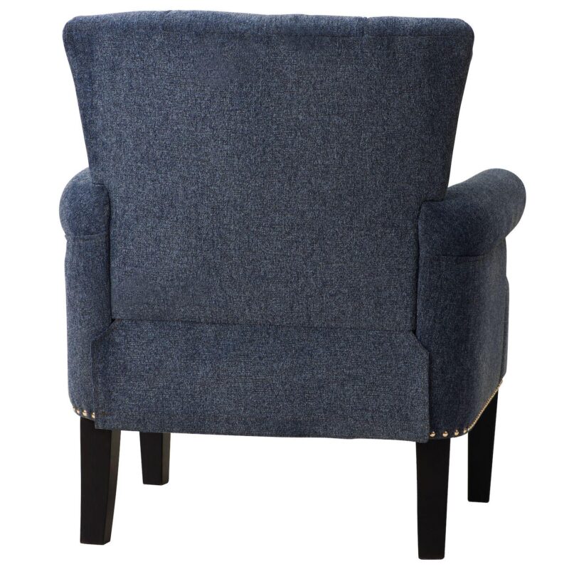Merax Accent Rivet Tufted Polyester Armchair - Image 5