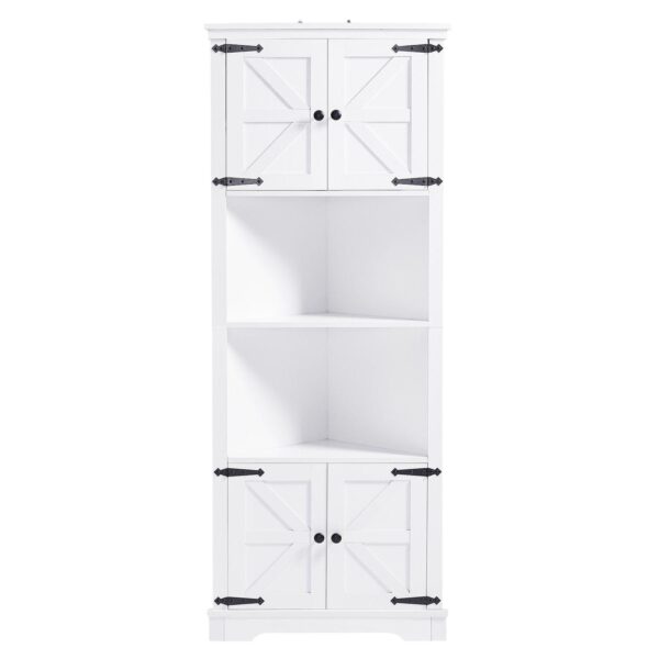 Merax Bathroom Corner Cabinet With Doors