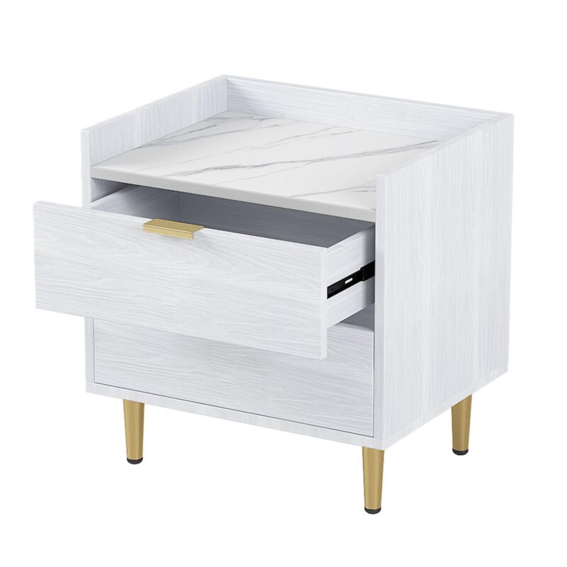 Merax Mordern Wood Bedside Table Nightstand - Image 3