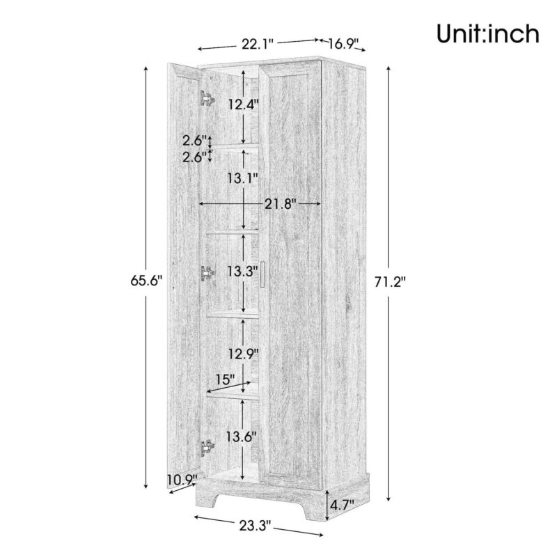 Merax Storage Cabinet - Image 5