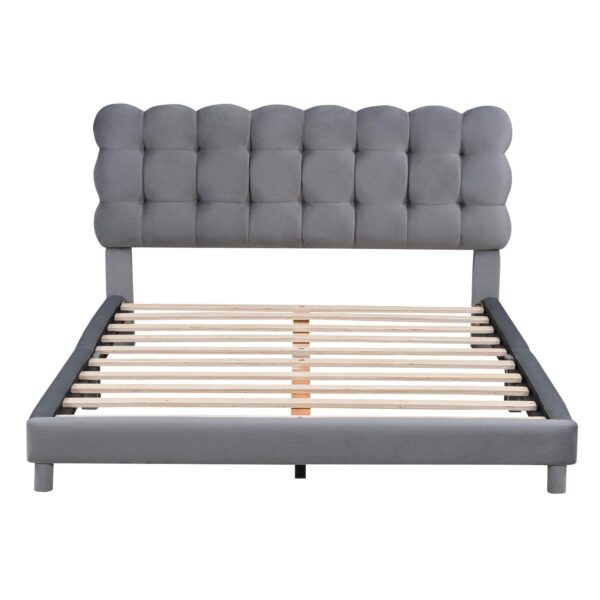 Merax Upholstered Platform Bed With Soft Headboard