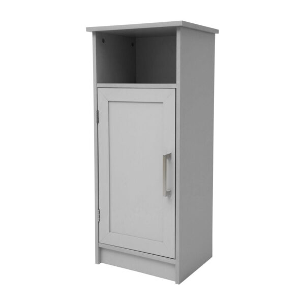 Merrick Lane Contemporary Single Door Bathroom Storage Cabinet With Shelves