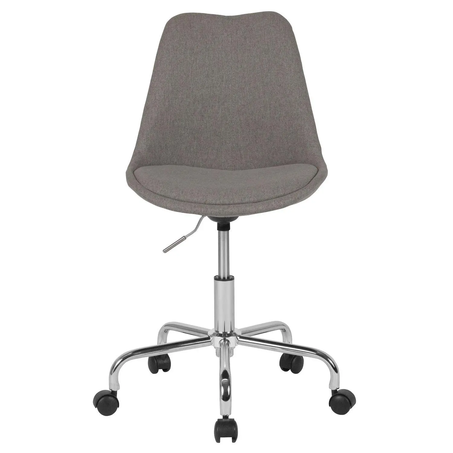 Merrick Lane Marilyn Swivel Office Chair with Height Adjustable Swivel Seat in Stylish Pink Fabric Upholstery 5 Merrick Lane Marilyn Swivel Office Chair with Height Adjustable Swivel Seat in Stylish Pink Fabric Upholstery - Image 5