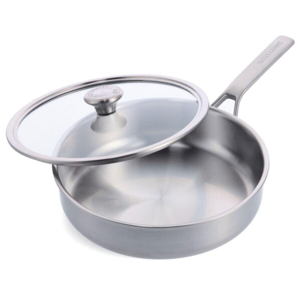 Merten and Storck Stainless Steel 3.5-Quart Saute Pan and Lid