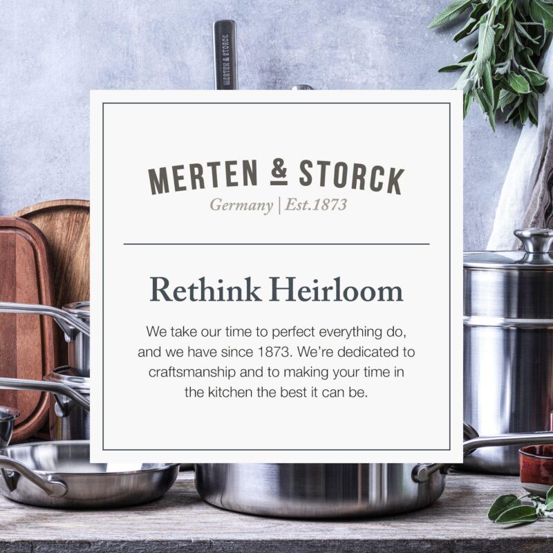 Merten and Storck Stainless Steel 10  and 12  Frying Pan Set - Image 3