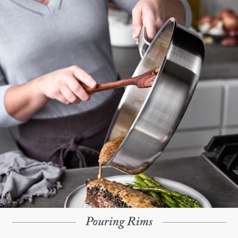 Merten and Storck Stainless Steel 10  and 12  Frying Pan Set - Image 4