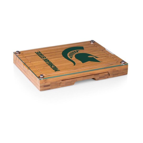 Michigan State Spartans Concerto Glass-Top Cutting Board Set