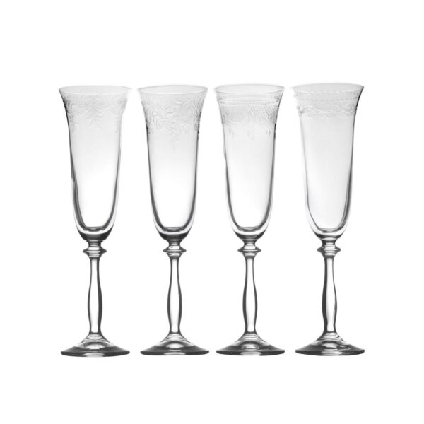 Mikasa Amelia 4 pc Champagne Flutes Set