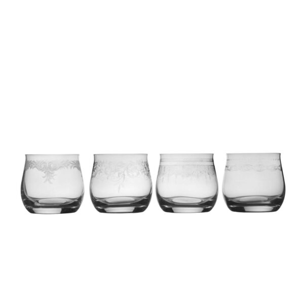 Mikasa Amelia 4 pc Double Old Fashioned Glasses Set