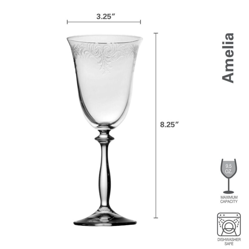 Mikasa Amelia 4 pc White Wine Glasses Set - Image 5