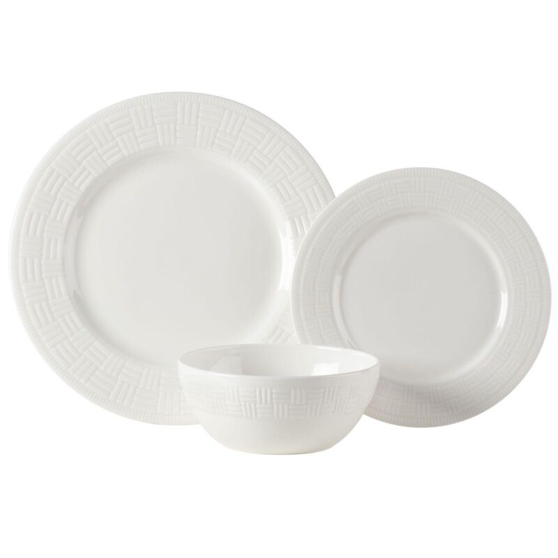 Mikasa Ashlyn 12-Piece Vegan Bone Dinnerware Set - Image 3