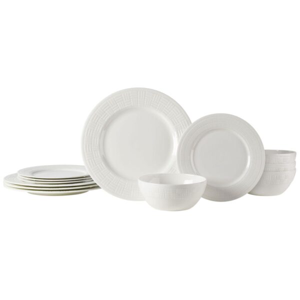 Mikasa Ashlyn 12-Piece Vegan Bone Dinnerware Set