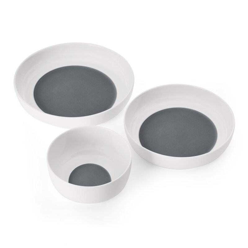 Mikasa Austyn Grey 9-Piece Dinnerware Bowl Set - Image 2